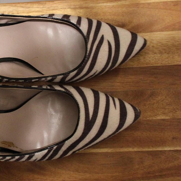 Nine & Co Zebra Print Heels - Sz 9 - Picture 2 of 5